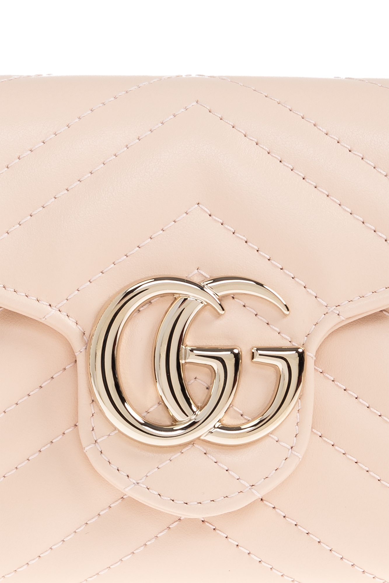 長財布 GUCCI GG MARMONT PINK WALLET WITH CHAIN GG Marmont wallet on chain in pink leather | GUCCI® CA